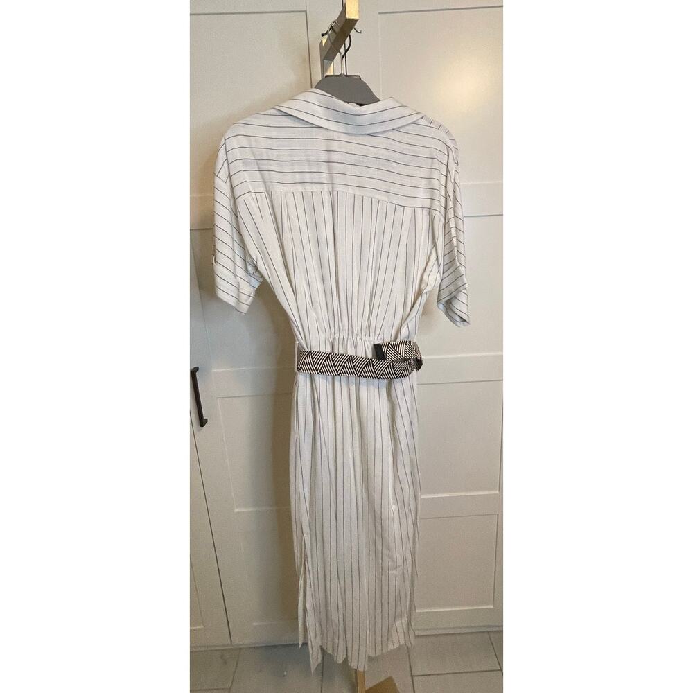 NWOT: Melloday Striped Belted Shirt Dress Size Large - Picture 8 of 10